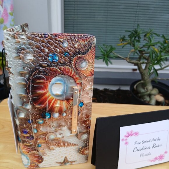 Brahmin Large Duxbury & Ady Wallet NWT Sea Jewel - Picture 7 of 7